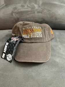 Neu mit Etikett 2005 offizielle PBR Bekleidung Falke Kopfbedeckung braun professionelle Bullenreiter - Bild 1 von 5