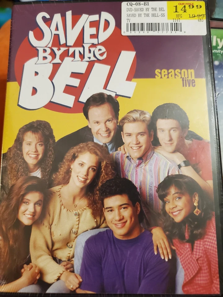 Saved by the Bell Season 5 DVD Starring Mark Paul Gosselaar, Mario Lopez - Image 1 of 1