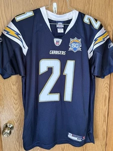 Ladainian Tomlinson Reebok Authentic 50th San Diego Chargers Jersey NFL jerseys - Picture 1 of 3