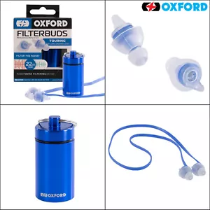 Oxford Casco de Motocicleta Touring FilterBuds 22 SNR Reutilizable Tapones para los Oídos Estuche OX954 - Imagen 1 de 9