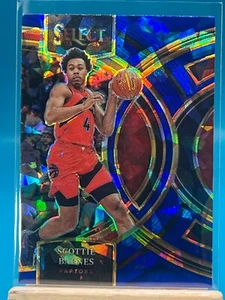2023-24 Panini Select - Premier Level Blue Cracked Ice Prizm #147 Scottie Barnes - Picture 1 of 2