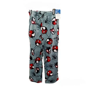 Spiderman Pajama Pants-8-Minky Soft-Gray - Picture 1 of 2