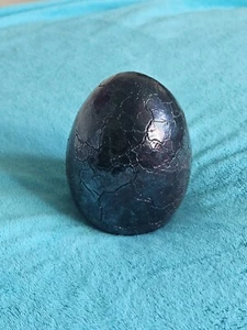 Vintage Raku Fired Clay Pottery/ Dragons Egg 5 inches Tall - Picture 1 of 6