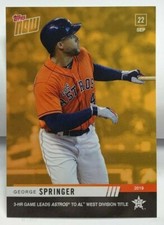 George Springer 2019 Topps Now ASTROS Road To Opening Day BONUS #ODB-46 SP /309