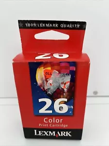 NEW Genuine Lexmark 26 Color Printer Ink Cartridge i3,x74,x1100,x1200,x2200,z13 - Picture 1 of 4