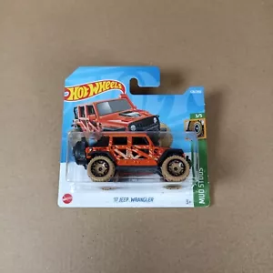 Tarjeta corta Hot Wheels 17 Jeep Wrangler Treasure Hunt Mud Studs - Imagen 1 de 1