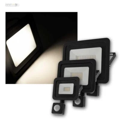 Fluter 10/30/50W 230V, IP66, mit Bewegungsmelder, LED Außen-Flutlicht-Strahler - Bild 1 von 4
