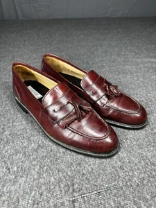 Stanley Blacker Mens Shoes 10.5 Brown Dress Casual Leather Italy Loafers - Picture 1 of 14