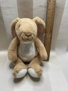 Bunny Plush Guess How Much I Love You - I Love You Right Up To The Moon and Back - Picture 1 of 2