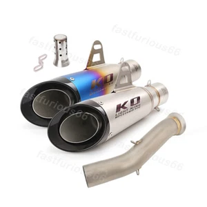 Slip For CFMOTO NK800 2023-2024 Exhaust Tips Mid Pipe Titanium Alloy Escape Tube - Picture 1 of 13