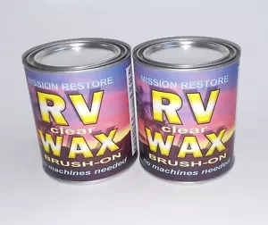 RV WAX - for 45ft, EZ wipe - On 2 cans needed , no machines used - Picture 1 of 5
