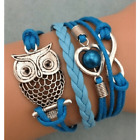 Owl Braided Bracelet Infinity Friendship Multilayer Charm Leather Bracelets Pick