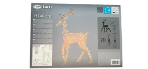 RENNA 2D LIGHTCREAM&BROWN 143CM, 170LED BIANCO EXTRA CALDO - Foto 1 di 2