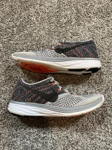 Nike Womens Flyknit Lunar 3 698182-009 Gray Black Running Shoes Sneakers Size 7 - Picture 1 of 7