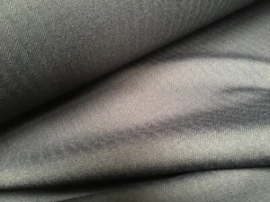 Black Herringbone Weave Pinstripe Fashion Clothing Suit Craft Fabric Material - Picture 1 of 2