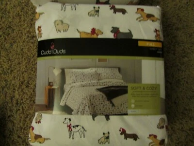 NUEVO JUEGO DE SÁBANAS TAMAÑO COMPLETO PELUCHE ESTAMPADO PERRO DOBLE TAMAÑO MICROFIBRA TAMAÑO COMPLETO Foto 1 de 4