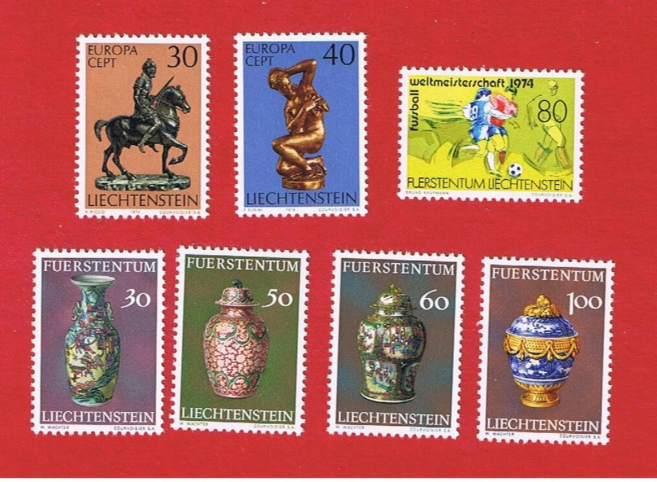 Liechtenstein #543-549  MNH OG   2 sets + single   Free S/H - Image 1 of 1