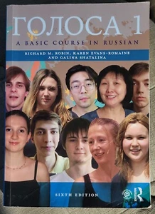ГОЛОСА GOLOSA: A BASIC COURSE IN RUSSIAN Book One 6th Ed Paperback 2022 CLEAN - Picture 1 of 6