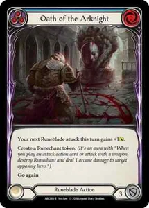 Oath of the Arknight (Blue) Rare Arcane Rising 1st Edition FAB - Picture 1 of 1