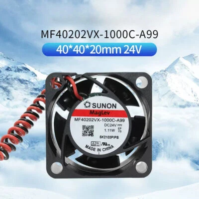 For SUNON MF40202VX-1000C-A99 DC24V 1.11W 4CM Cooling Fan - Image 1 of 2