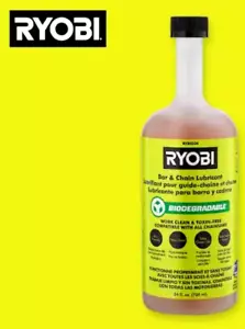 RYOBI Olio per barre e catene biodegradabile, non tossico, ecologico - 24 oz - Foto 1 di 6