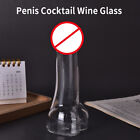 Clear Crystal Glass Wine Cup Drinking Beer Cocktail Mug Penis Shape Glass #$6