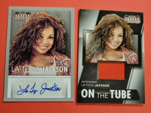 LATOYA JACKSON CERTIFIED AUTOGRAPH AUTO CARD & WORN RELIC CARD 2015 AMERICANA - Picture 1 of 6