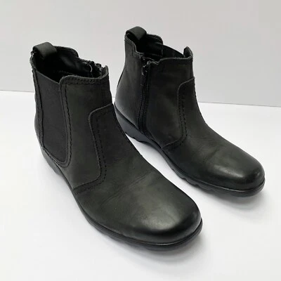 Napa Flex By David Tats Jet Chelsea Black Ankle Boots ($165) EU39 - Image 1 of 4