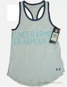 Youth Girls Under Armour Tank Graphic Top Tee Shirt Sport Athletic Active Wear M - Picture 1 of 6