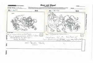 Maya und Miguel Eröffnung Produktion Animation Storyboard PBS 545 - Bild 1 von 1