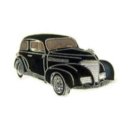 Custom Made Lapel Pins DIY Black 1939 Chevy Coupe Car Vintage Classic Gift Black — 第 1/4 张图片