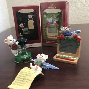 Mouse Christmas Ornaments Hallmark Lot Of 2  (1994&2000) - Picture 1 of 14