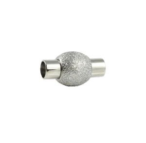 Cierre magnético de acero inoxidable Stardust - plata - Ø 4 mm polvo de estrellas - Imagen 1 de 1