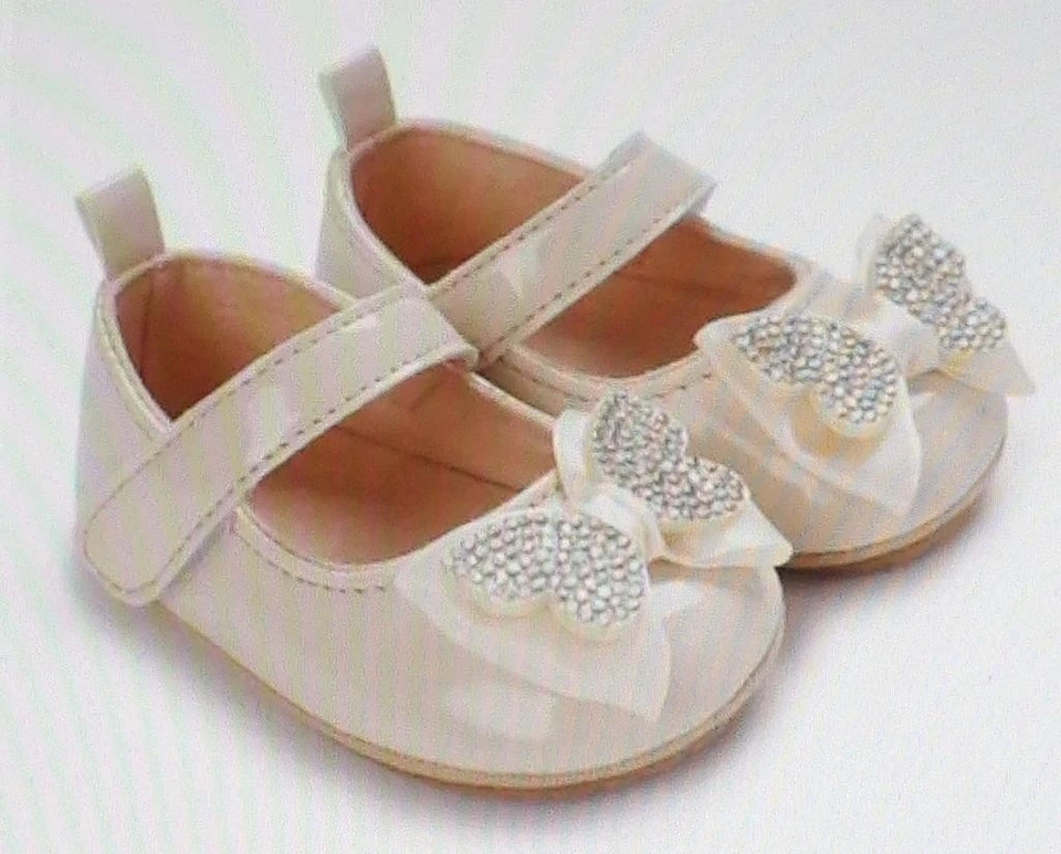 NIÑAS PEQUEÑAS MARFIL LITTLE ANGEL ZAPATOS 6-12 meses EE. UU. 2 Foto 1 de 1