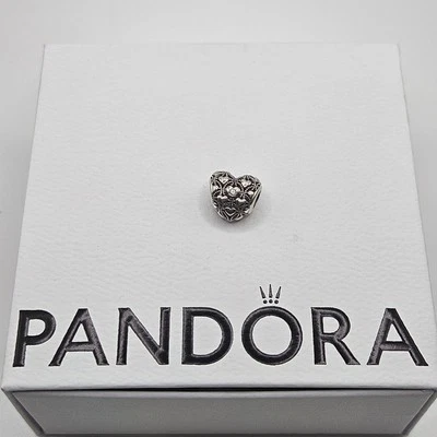 Genuine Pandora Club 2016 Heart Diamond Charm ALE 925 791912D - Image 1 of 4