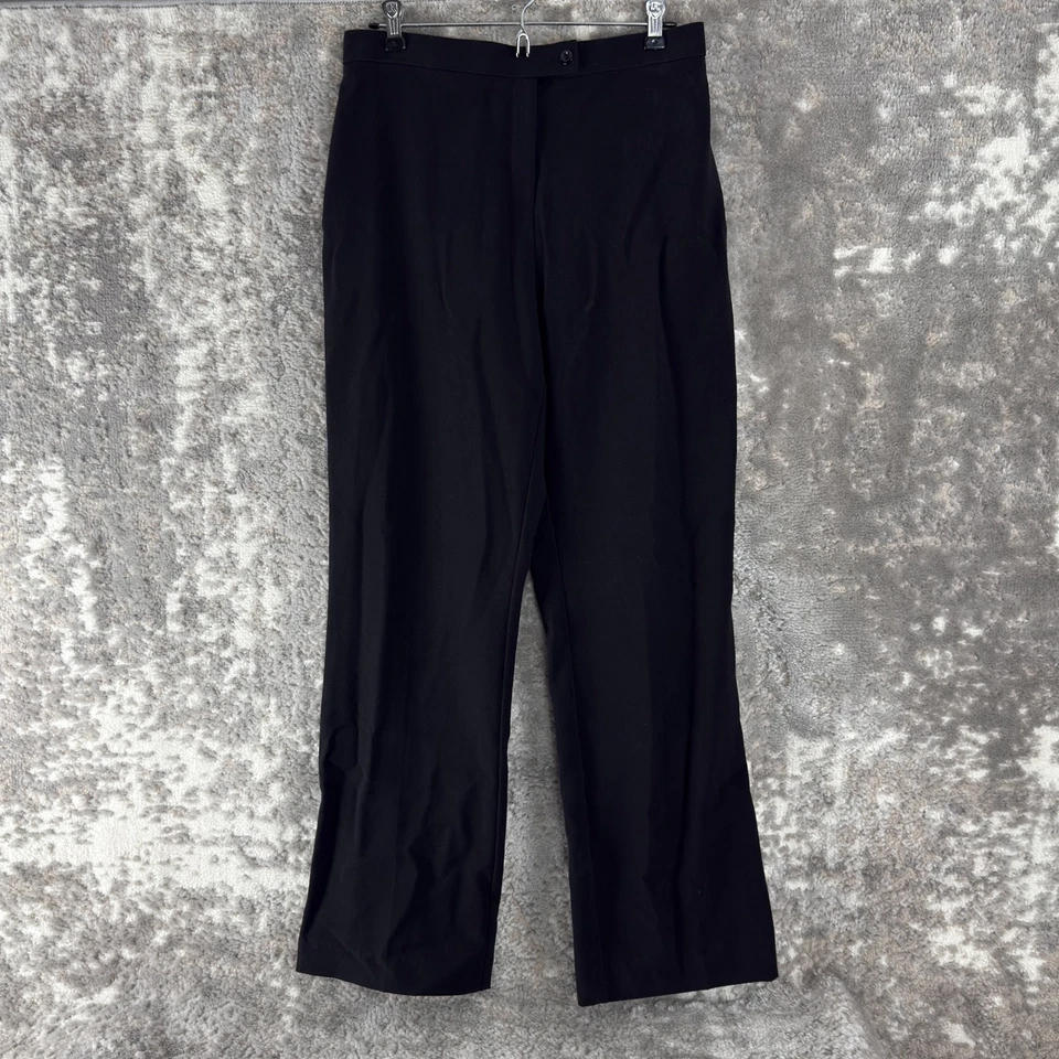 East 5th Petite Size 10P Secretly Slender Career Flat Front Pants Black - Image 1 of 4