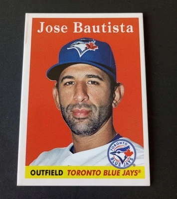 JOSE BAUTISTA TORONTO BLUE JAYS 2016 TOPPS THROWBACK THURSDAY TBT #12 - Image 1 of 3