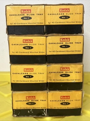 8 Kodak Cavalcade 35mm Slide Trays - Holds 40 Slides Per Tray - Image 1 of 4