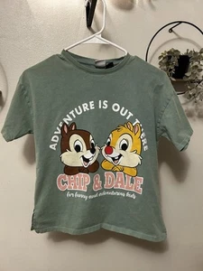 Limited Edition Double sided Zara X Disney Kids T-shirt Chip & Dale Sz 10 Young. - Picture 1 of 5