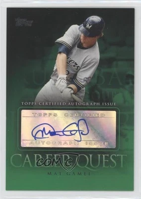 2009 Topps Update Career Quest Auto Mat Gamel #CQA-MG Rookie Auto RC - Image 1 of 2