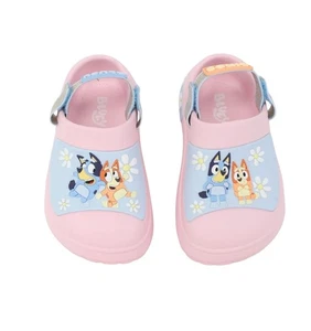 Zuecos azules para niñas pequeñas nuevas con etiquetas - talla 10 - rosa - bingo - correa ajustable - Imagen 1 de 6