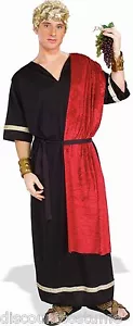 ADULT ROMAN SENATOR HALLOWEEN COSTUME W/ HEADPIECE, BELT AND ROBE - Picture 1 of 1