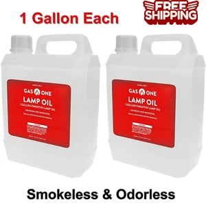 2-Pack 1 Gallon Liquid Paraffin Lamp Oil - Multifunctional Smokeless Odorless - Picture 1 of 8