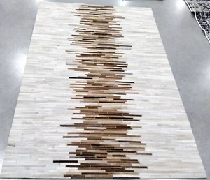 IVORY / BROWN 4' X 6' Back Stain Rug, Reduced Price 1172750370 STL814A-4 - Picture 1 of 4