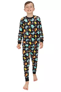 Jungen Pokemon Luxus Schwarz Fleece Lang Pyjama Set - Bild 1 von 6