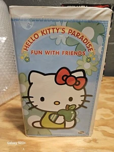 Hello Kitty's Paradise VHS Fun With Friends, ADV Films, White Tape, Sanrio, 2002 - Picture 1 of 3