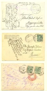 ITALY 1914/1918 -WW I - 6 x PPC / PS CARD -CENSORS - MOST VF @2 - Picture 1 of 4