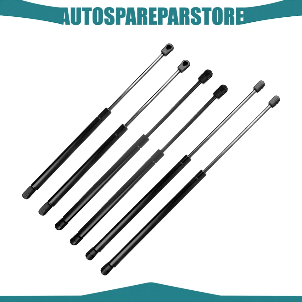 Juego de 6 soportes de elevación de 2 capós 2 ventanas 2 puertas traseras para Hyundai Santa Fe 2001-2006 Foto 1 de 4