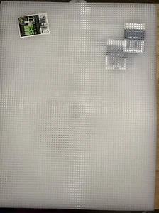 7 Plastic Canvas Sheets Ultra Stiff 10.5 X 13.5 Inches Clear Quick Count 7 Mesh - Picture 1 of 4