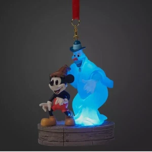 Mickey Mouse and Ghost Halloween Light-Up Ornament – Lonesome Ghosts - Picture 1 of 3